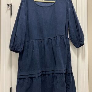 Elegant Navy Blue Dress